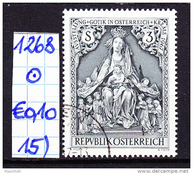 19.5.1967 - SM "Gotik in Österreich, Krems 1967" -  o gestempelt   - siehe Scan  (1268o 01-21)