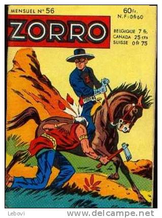 ZORRO Mensuel N° 56 Du 12/1959 - Zorro