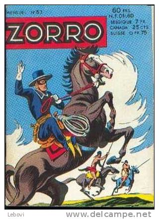 ZORRO Mensuel N° 53 Du 09/1959 - Zorro