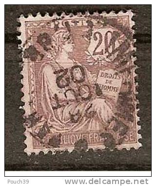 France Y Et T N° 126 Oblitéré . Cote 16.00 Euros - 1900-02 Mouchon