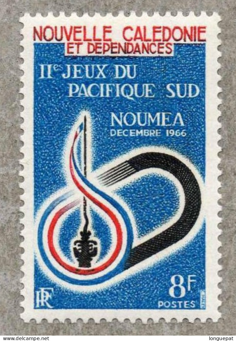NOUVELLE CALEDONIE : Préludes Aux Jeux Du Pacifique Sud (Piste De Stade Et Médaille) - Unused Stamps