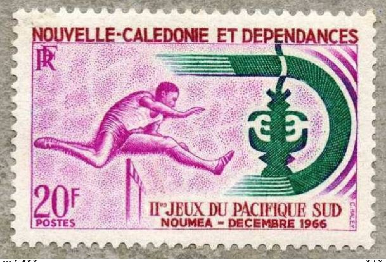 NOUVELLE CALEDONIE : 2ème Jeux Du Pacifique Sud : Course De Haies - Athlétisme - Unused Stamps