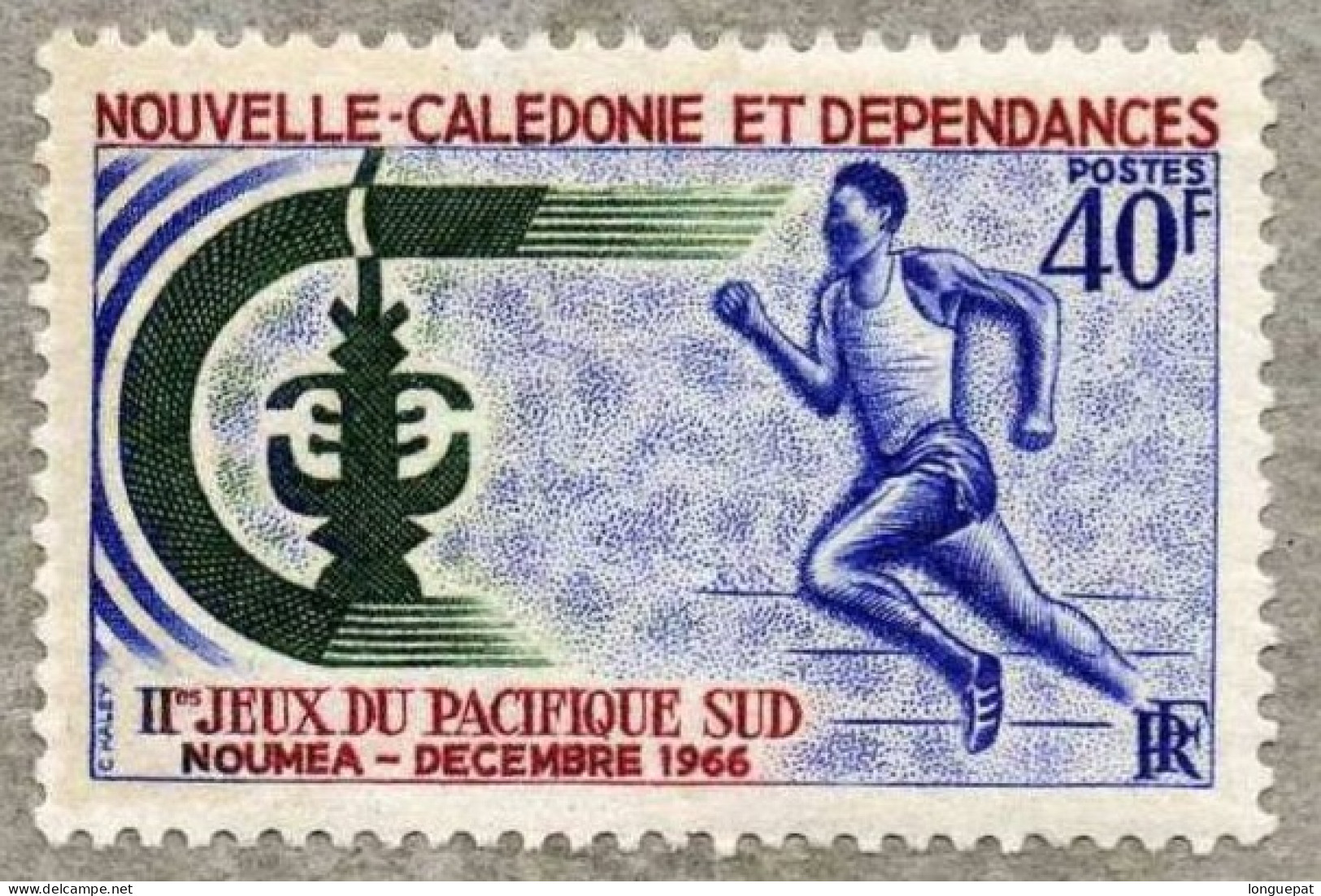 NOUVELLE CALEDONIE : 2ème Jeux Du Pacifique Sud : Course De Plat - Athlétisme - Unused Stamps