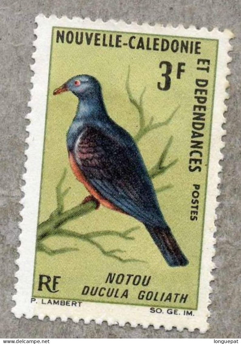NOUVELLE CALEDONIE : Oiseau : Notou ( Ducula Goliath) - Plus Gros Pigeon Arboricole Du Monde - Ongebruikt