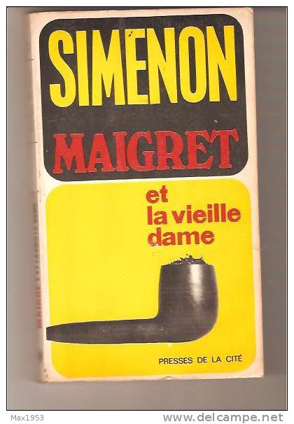 SIMENON - MAIGRET Et La Vieille Dame  - N° 11  -- Presses De La Cité, 1968 - Simenon