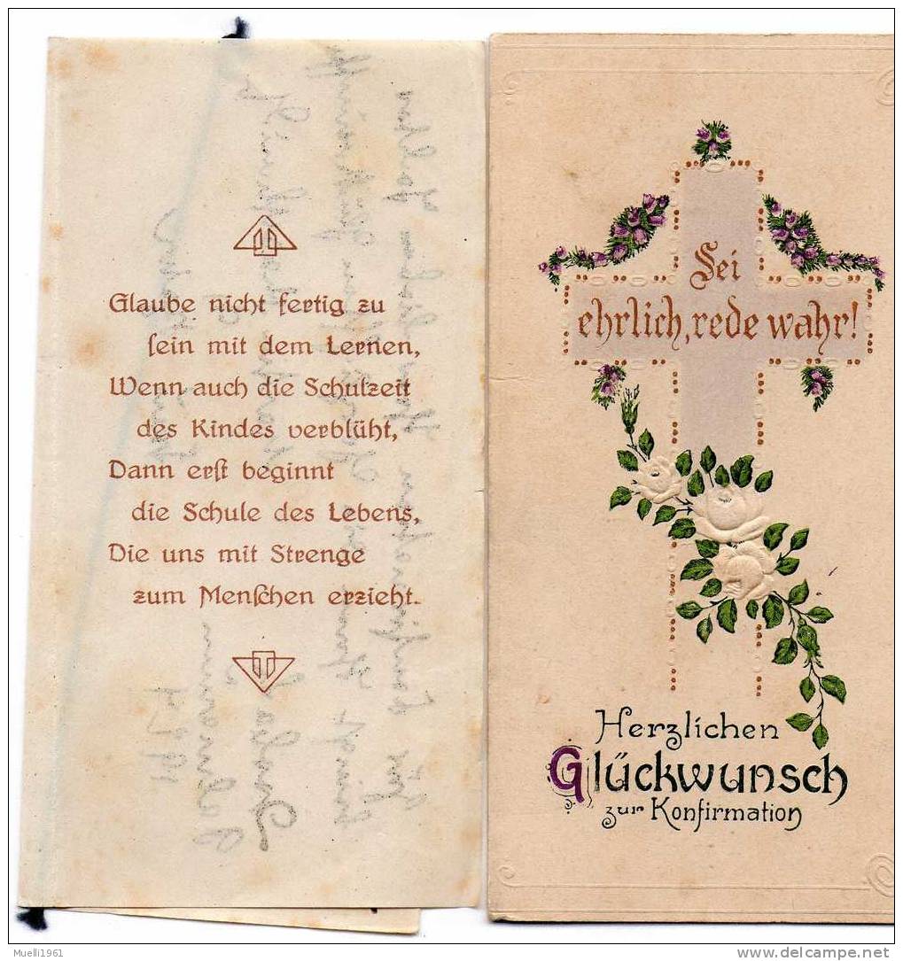 Herzliche Glückwünsche Zur Konfirmation, 1924 - Comunioni