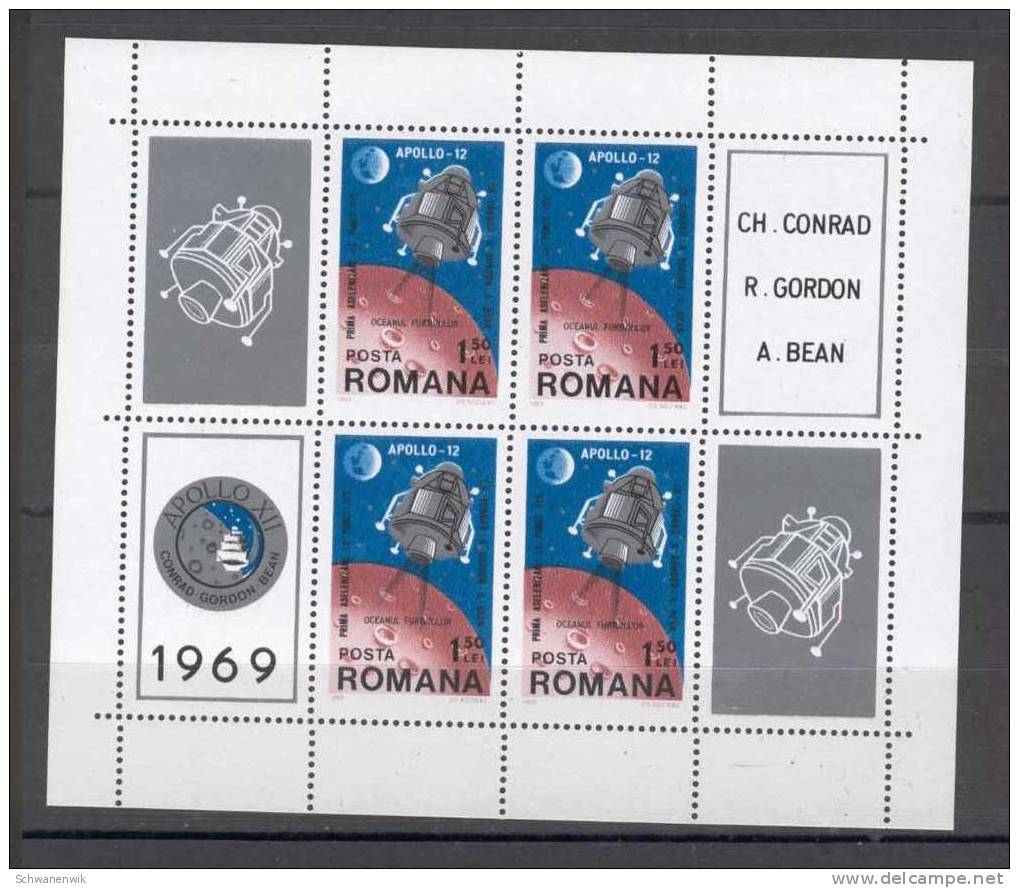 RUMÄNIEN 1969, Block 74, Postfrisch, MNH - Unused Stamps