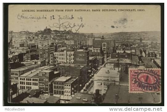 USA CINCINNATI / Looking Northeast From First National Bank Building / CARTE COULEUR - Cincinnati