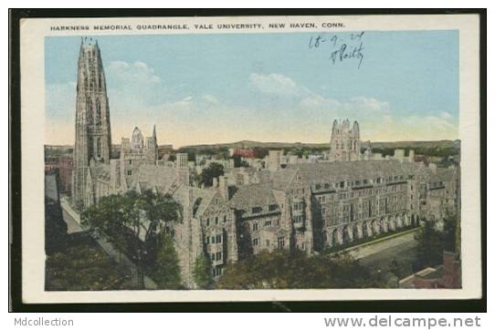 USA NEW HAVEN / Harkness Memorial Quadrangle / CARTE COULEUR - New Haven