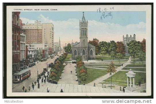 USA NEW HAVEN / Chapel Street / CARTE COULEUR - New Haven