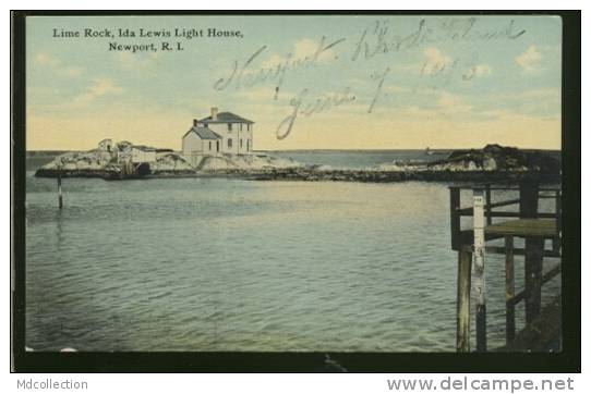 USA NEWPORT / Lime Rock, Ida Lewis Lighthouse / CARTE COULEUR - Newport