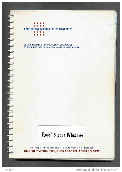 Guide Pour Excel 5 Pour Windows - Otros & Sin Clasificación