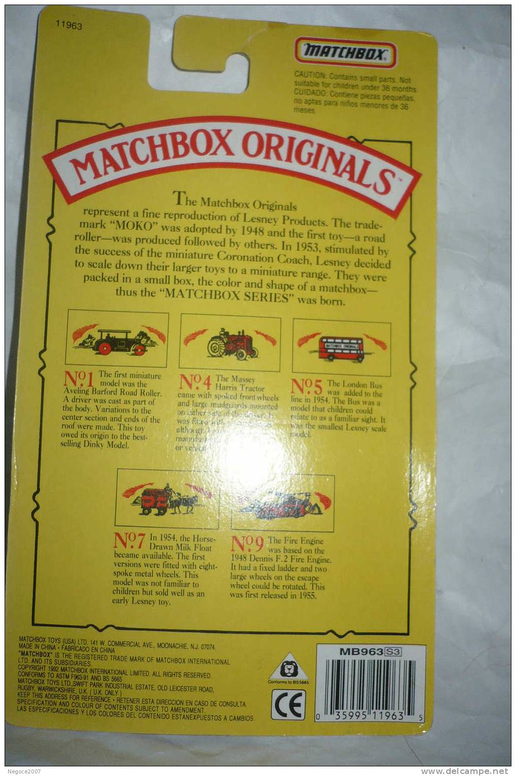 MATCHBOX : EDITION LIMITE  Complet Avec Sa Boite Et L'emballage D'origine - Matchbox