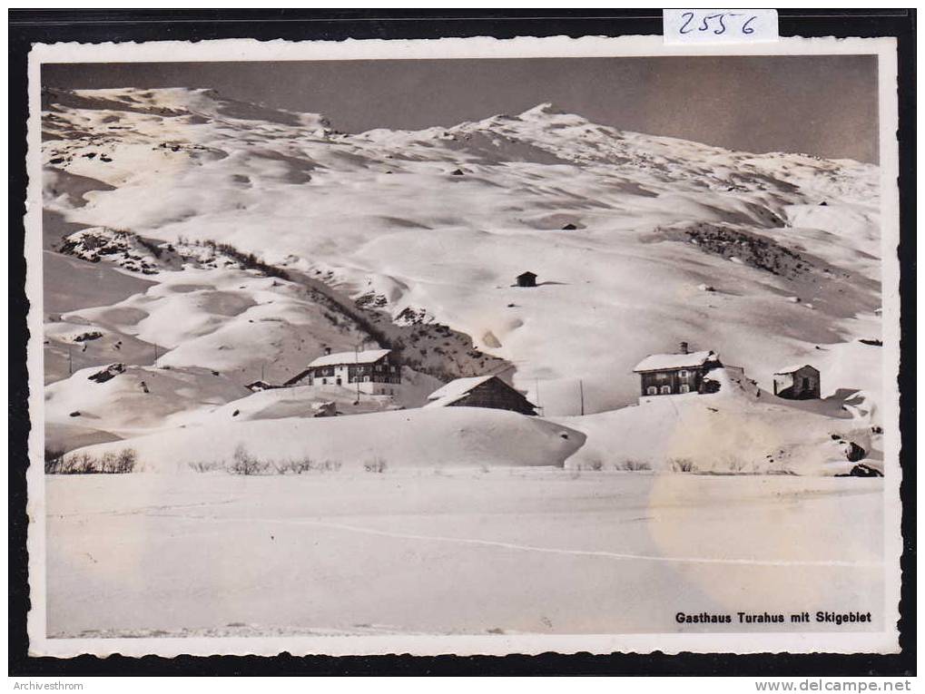 Safien - Thalkirch ; Gasthaus Turahus Mit Skigebiet  ; Gr Format ; Au Verso Restes De Colle (2556) - Safien