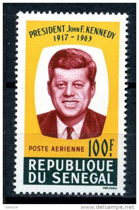 1964  SENEGAL  J. Kennedy     Yvert  Cat. Air 46  Absolutely Perfect  Mint  Never  Hinged - Kennedy (John F.)