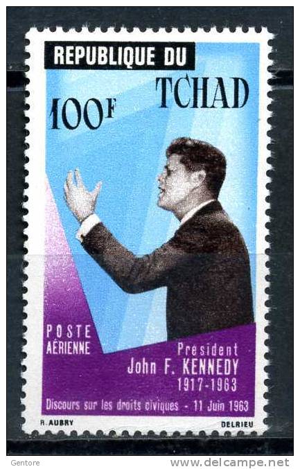 1964  TCHAD  J. Kennedy    Yvert  Cat.  Air 23  Perfect Mint Never Hinged - Kennedy (John F.)