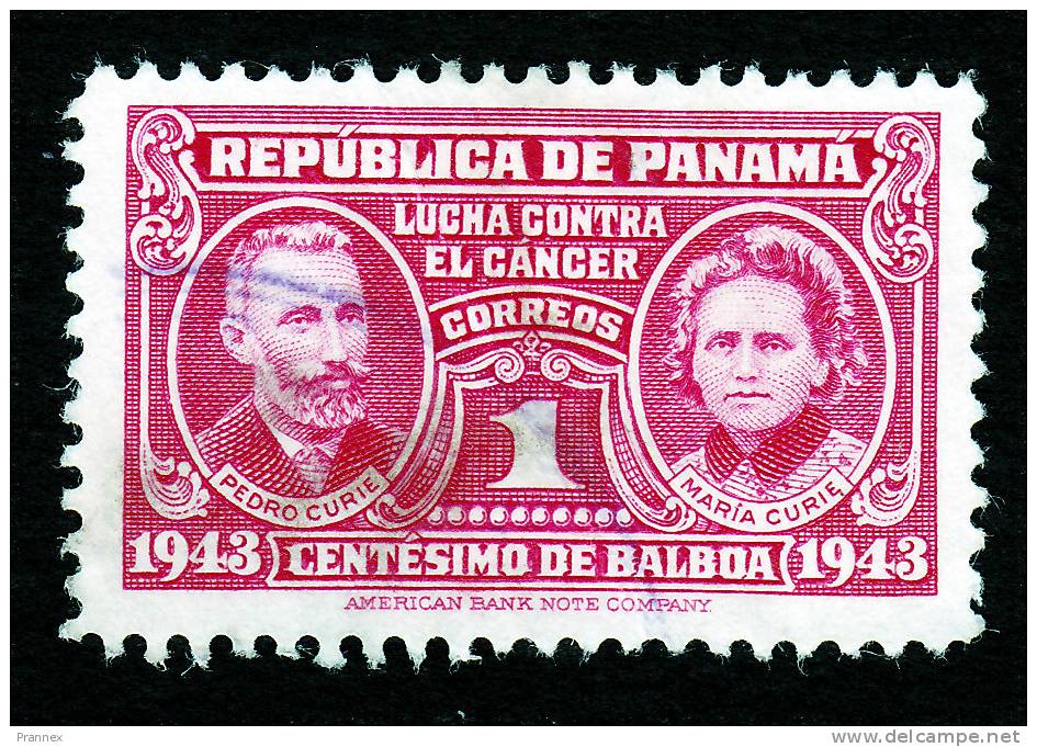 Panama, Scott #RA11, Used, Pierre And Marie Curie, Issued 1943 - Panama