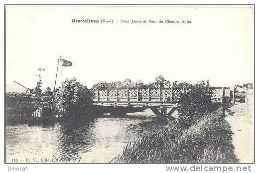 Gravelines, Pont Jaune Et Pont Du Chemin De Fer, Ca.1905 - Gravelines