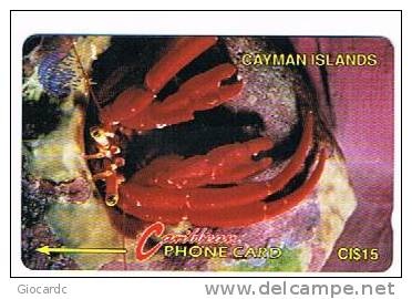 CAYMAN ISLANDS - GPT - GRANCHIO (CRAB)    CODE 4CCIB - USATA°  (USED)  - RIF. 1013 - Altri & Non Classificati