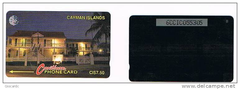 CAYMAN ISLANDS - GPT - 1993 MUSEO      CODE 6CCIC GRIGIO (GREY) - USATA°  (USED)  -  RIF. 1017 - Cultura