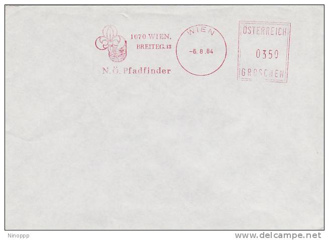 Austria-1984  Scout Red Postmark On Cover - Other & Unclassified