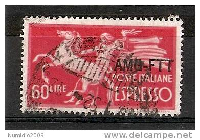 1950 TRIESTE A USATO ESPRESSO 60 LIRE - RR7492 - Express Mail