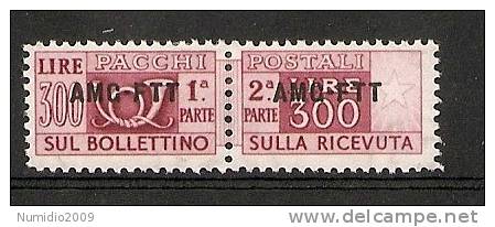 1949-53 TRIESTE A PACCHI POSTALI 300 £ MH * RR7496 - Colis Postaux/concession
