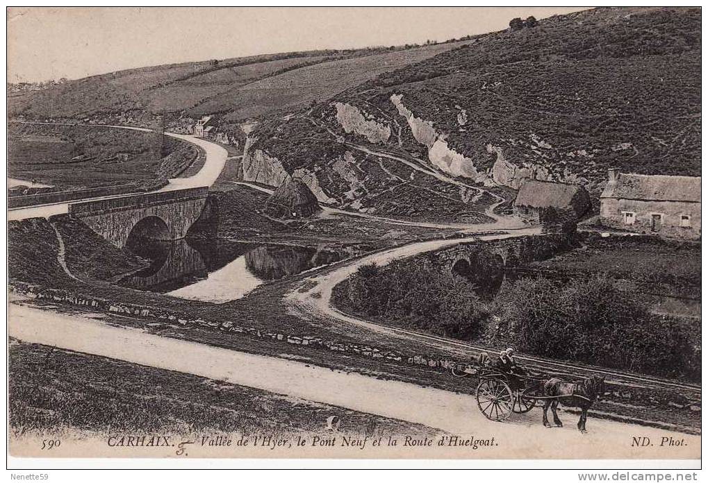 CARHAIX - Vallée De L´ Hyer - Le Pont Neuf Et Route D´Huelgoat + Attelage ++ - Carhaix-Plouguer