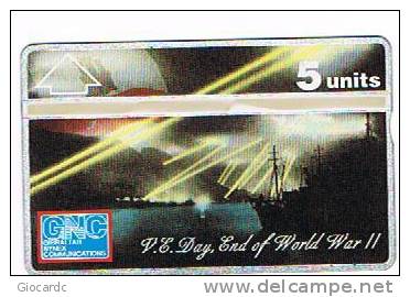 GIBILTERRA (GIBRALTAR) - L & G - 1995 V.E. DAY END OF WORLD WAR II  TIR. 2000 - MINT -  RIF. 3844 - Gibraltar