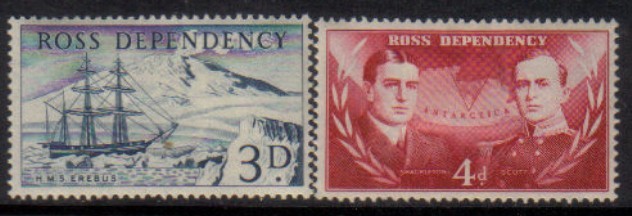 NEW ZEALAND---Ross Dep.   Scott #  L 1-4*  VF MINT Hinged - Andere & Zonder Classificatie