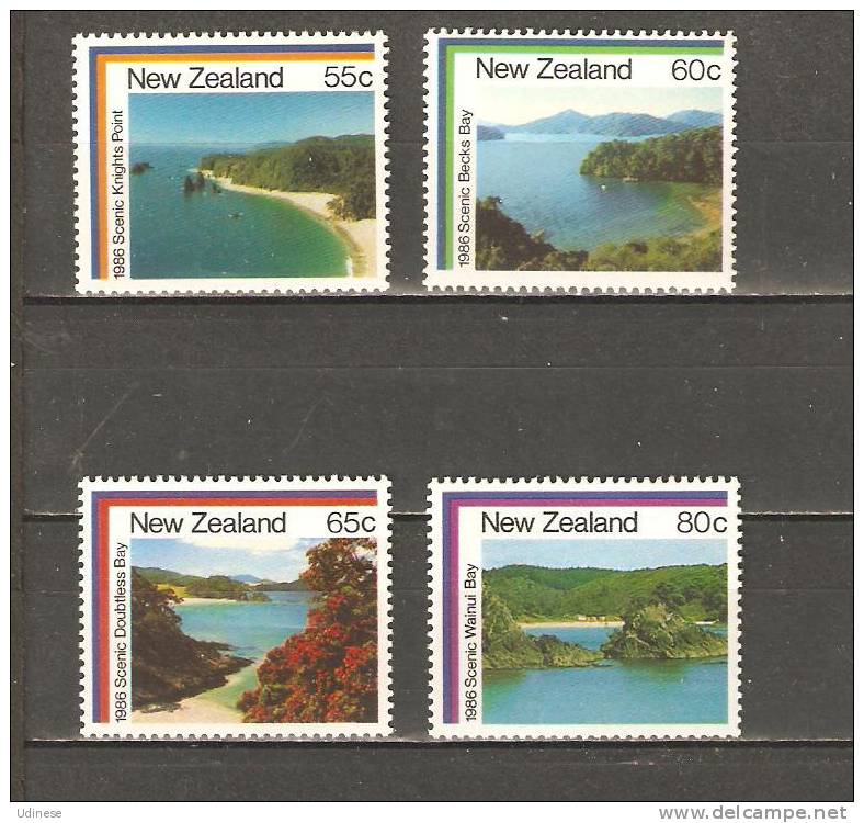 NEW ZEALAND 1986 - COASTAL VIEWS  - CPL. SET - MNH MINT NEUF NUEVO - Unused Stamps