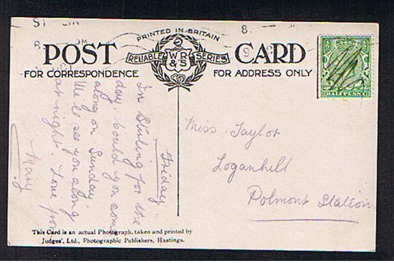 RB 616 - 1914 Judges Real Photo Postcard - Old & New Bridges Stirling Scotland - Stirlingshire