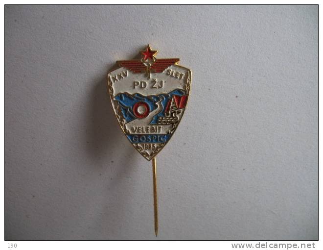 HRVATSKA XXV SLET PD ZJ VELEBIT GOSPIC 1985 - Alpinism, Mountaineering