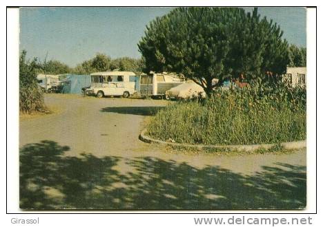 CPSM MARSEILLAN HERAULT 34 Vue  Camping Municipal Tentes Caravanes Voitures - Marseillan