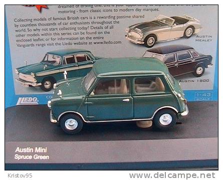 AUSTIN MINI SPRUCE GREEN VANGUARDS VA01300 1/43 CORGI - Corgi Toys