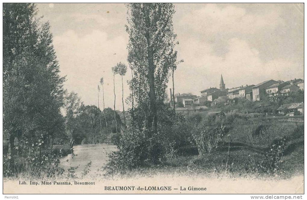 BEAUMONT De LOMAGNE. La Gimone - Beaumont De Lomagne