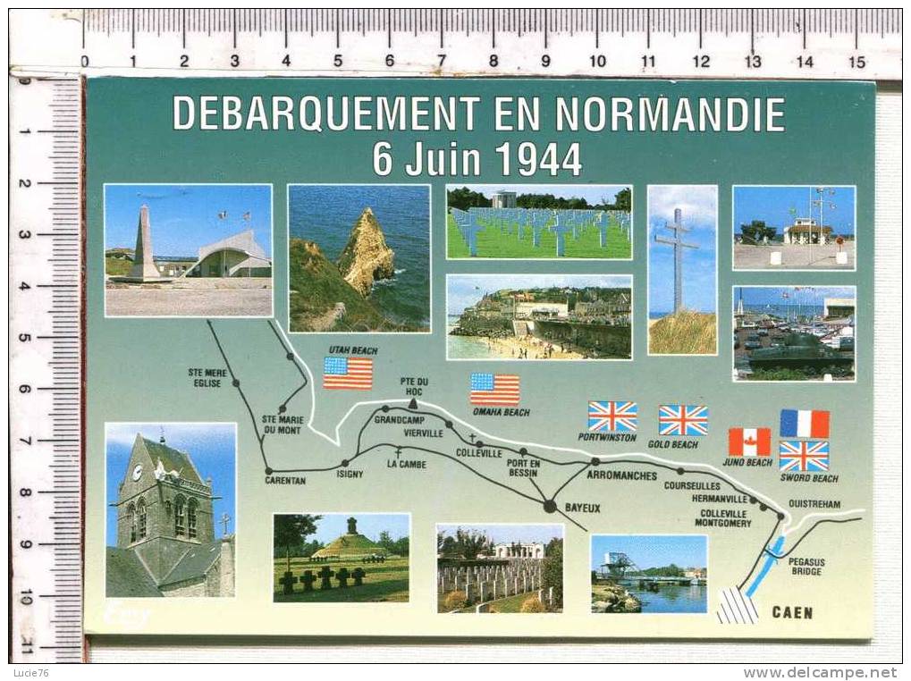 Débarquement En Normandie - 6 Juin 1944  - 12 Vues - N°  2236 - Guerre 1939-45