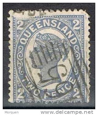 Lote 2 Sellos QUEENSLAND , Yvert Num 71, 76 º - Used Stamps