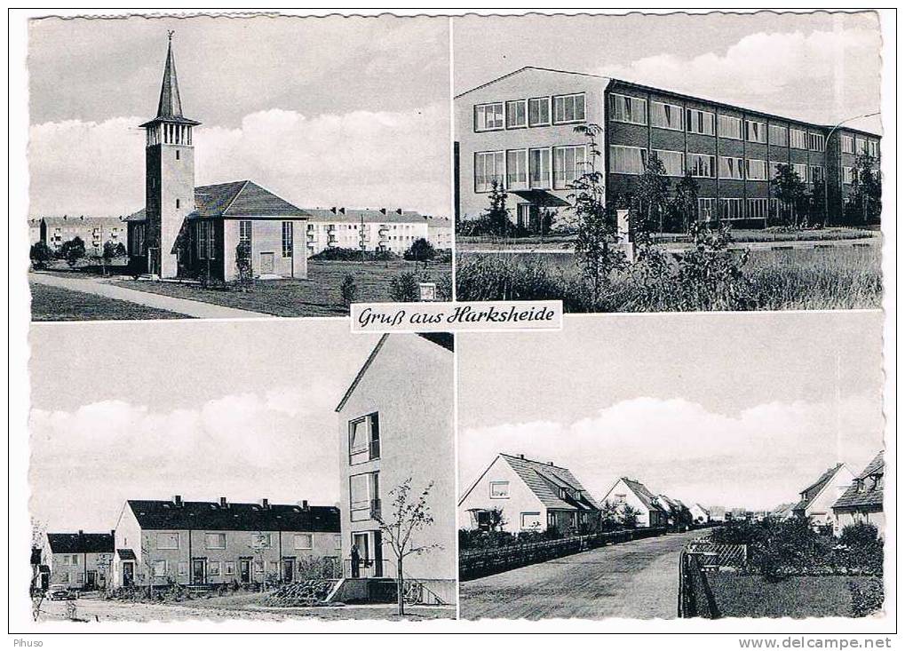 D810  HARKSHEIDE : 4-picture Postcard Gruss Aus - Norderstedt