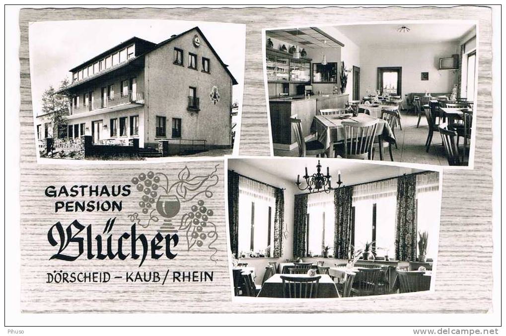 D819  DÖRSCHEID / KAUB : Gasthaus-pension Blücher - Kaub