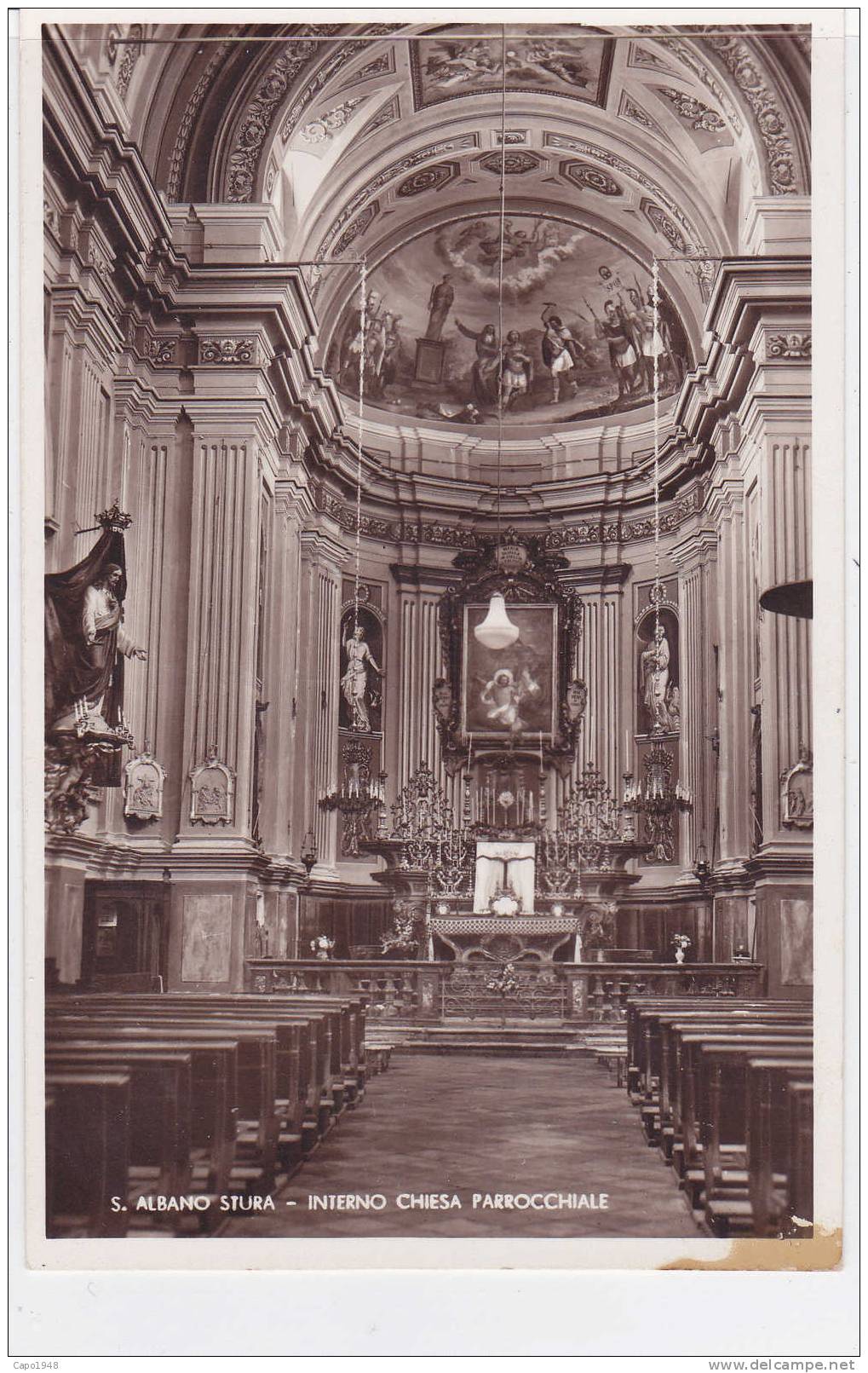 CARD SAN ALBANO STURA CHIESA PARROCCHIALE(CUNEO) -FP-N-2-   0882-9860 - Autres & Non Classés