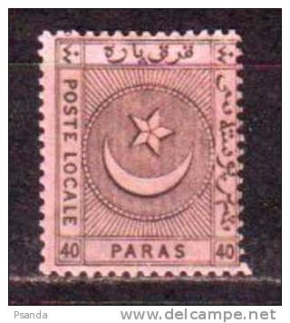 1865 Turky Local Post  Mino III A  MH * Liannos-Konstantinapel - Neufs