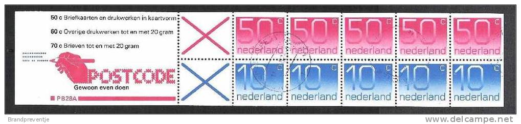 Nederland - NVPH PB 28a - Carnets Et Roulettes