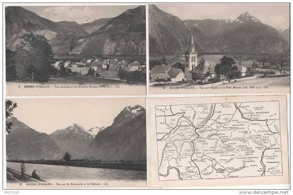 BOURG D´OISANS 38  CARNET DE 12 CARTES POSTALES DETACHABLES - Bourg-d'Oisans