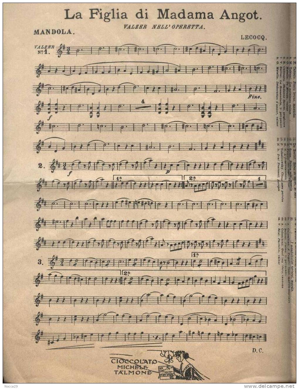 RIVISTA PIEGHEVOLE DEL 1912 IL MANDOLINISTA. MUSICHE PER MANDOLINO E CHITARRA - Música