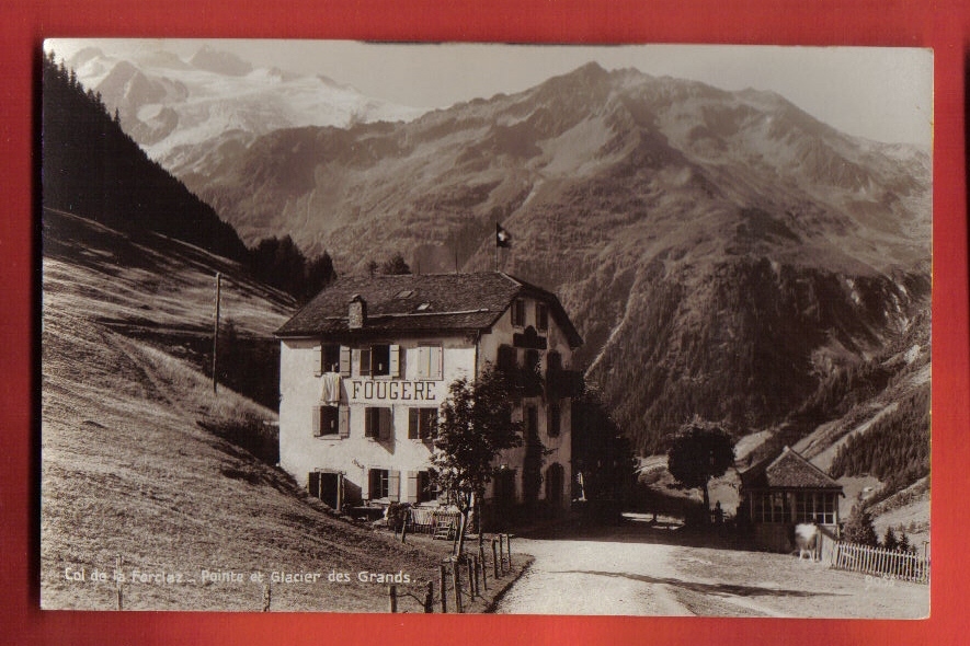 V1019 Col De La Forclaz,Hôtel Fougère.Pointe Et Glacier Des Grands.Non Circulé. Perrochet-Matile 9055 - Andere & Zonder Classificatie