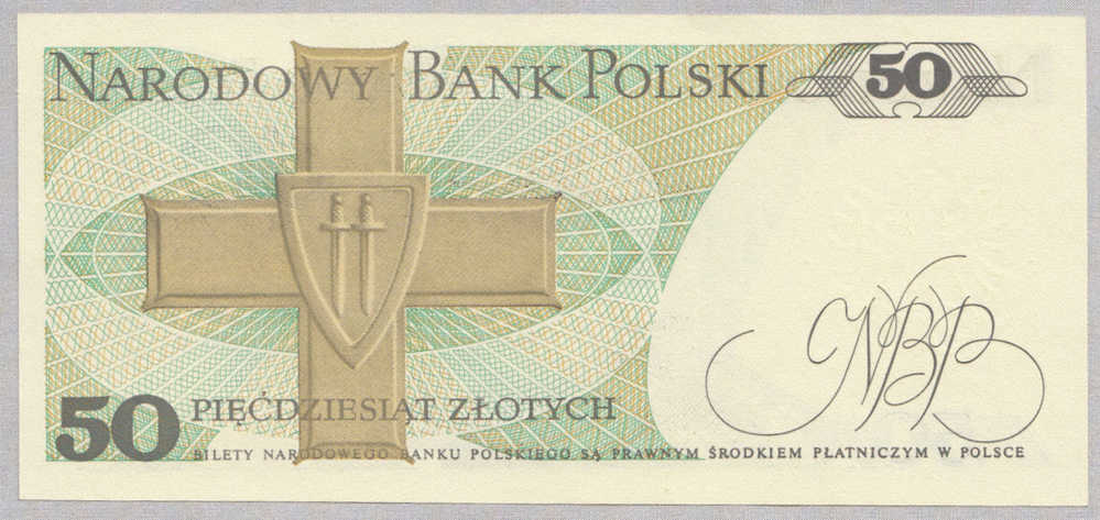 POLAND 50 ZLOTYCH 1988 UNC NEUF P 142c 142 C - Polonia