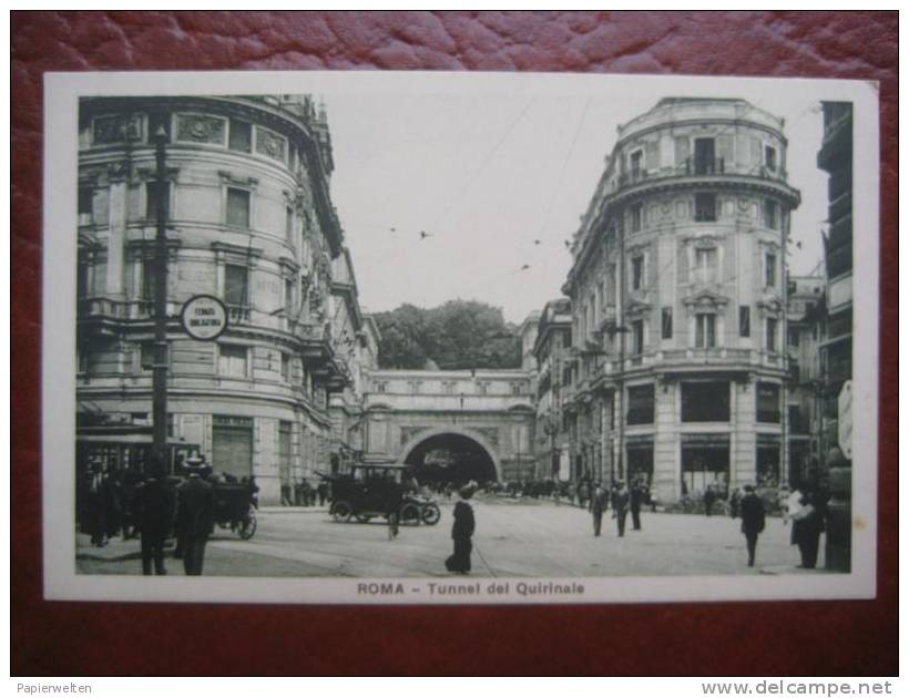 Roma - Tunnel Del Quirinale / Auto!! - Transports