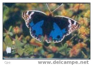 # OMAN A5 Butterfly - Blue Pansy (blue) 3 Gpt -papillon,butterfly-   Tres Bon Etat - Oman