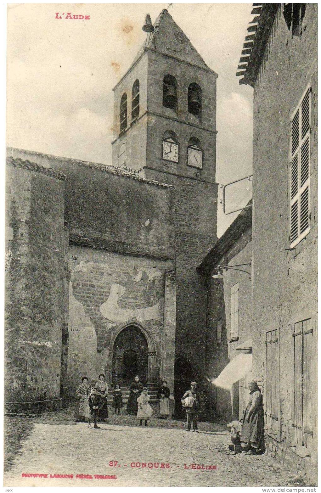 CPA - 11 - CONQUES - L'église - 561 - Conques Sur Orbiel